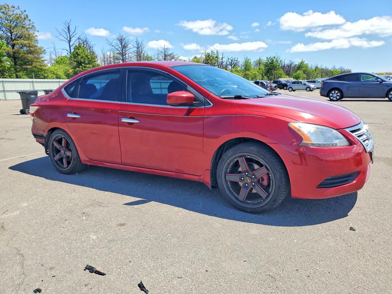 2013 Nissan Sentra S Red vin: 3N1AB7AP3DL769011