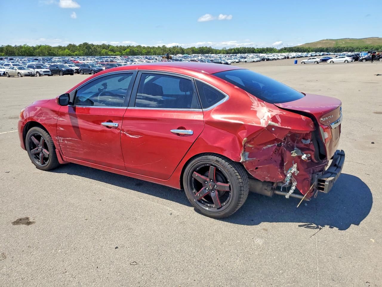 2013 Nissan Sentra S Red vin: 3N1AB7AP3DL769011