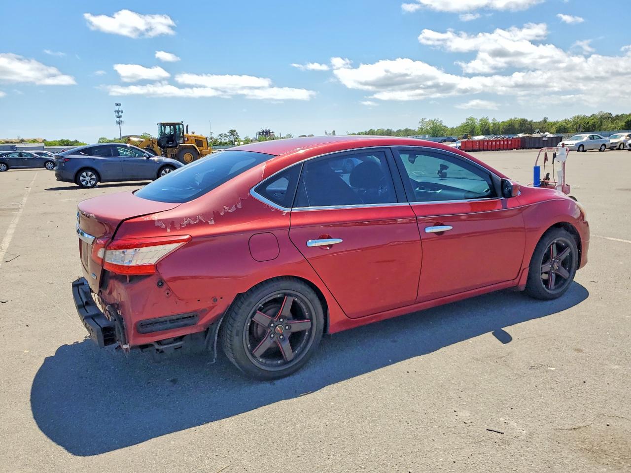 2013 Nissan Sentra S Red vin: 3N1AB7AP3DL769011
