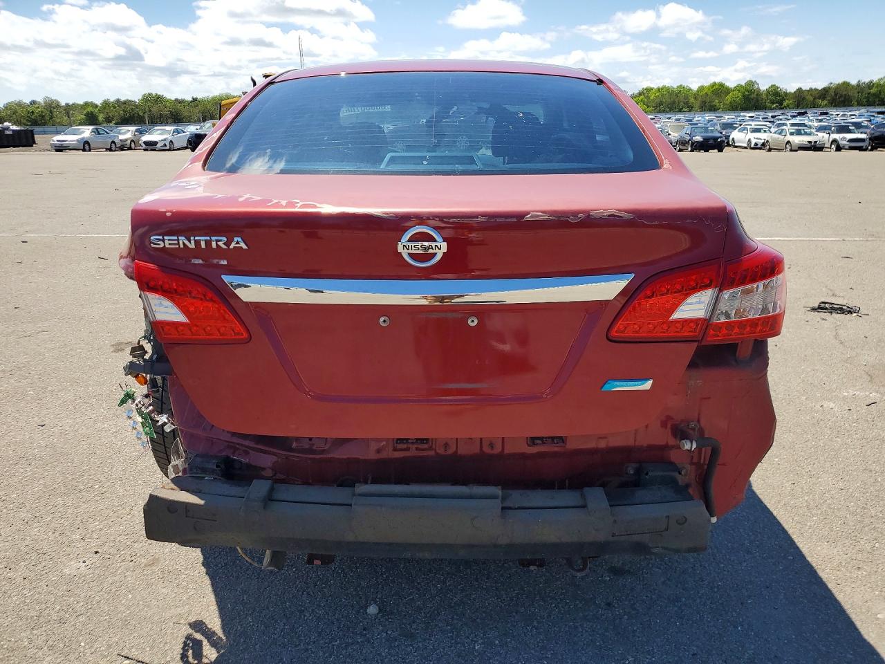 2013 Nissan Sentra S Red vin: 3N1AB7AP3DL769011