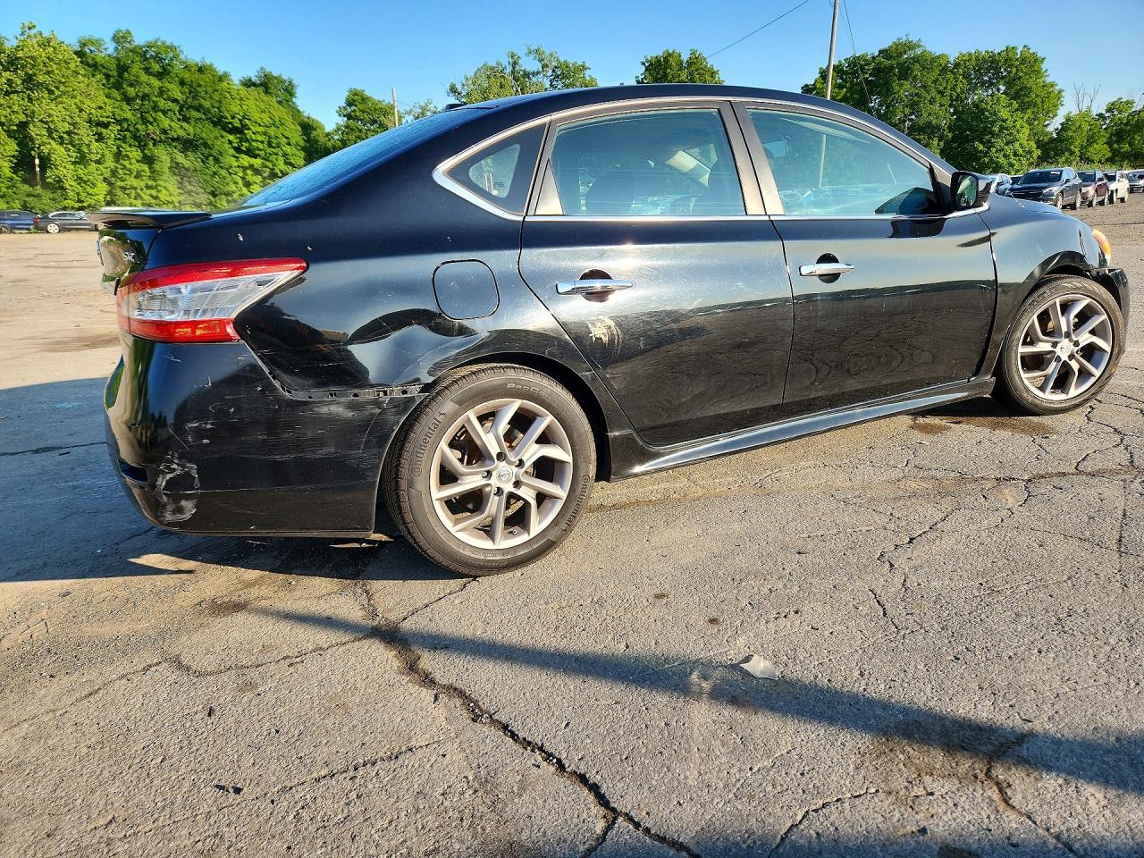 2013 Nissan Sentra S Black vin: 3N1AB7AP3DL775567