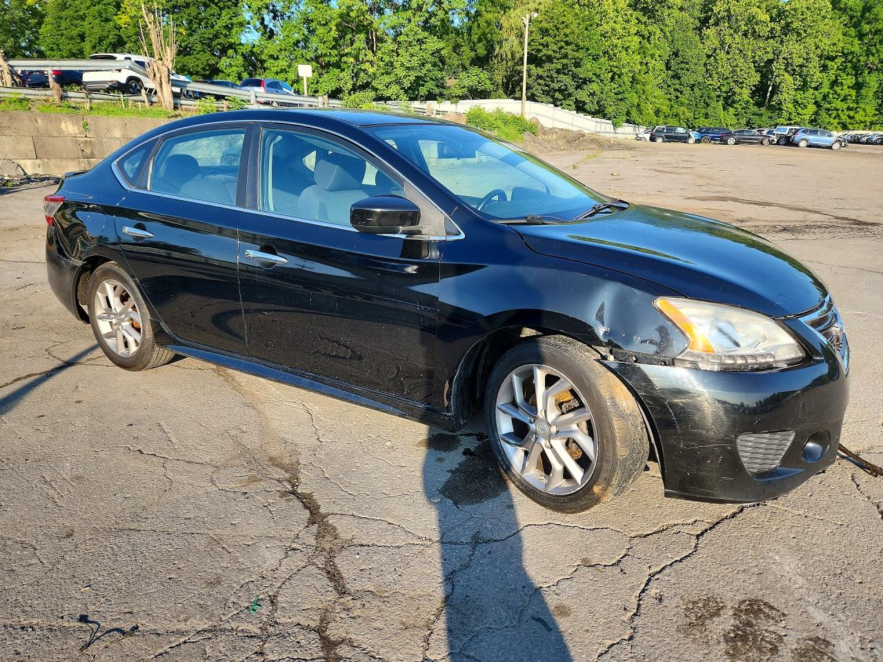 2013 Nissan Sentra S Black vin: 3N1AB7AP3DL775567