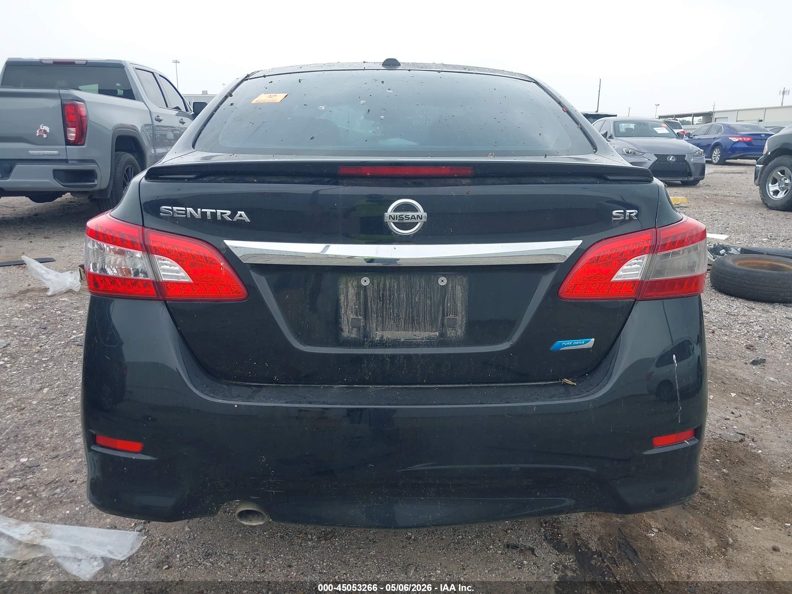 2013 Nissan Sentra Sr Black vin: 3N1AB7AP3DL778372