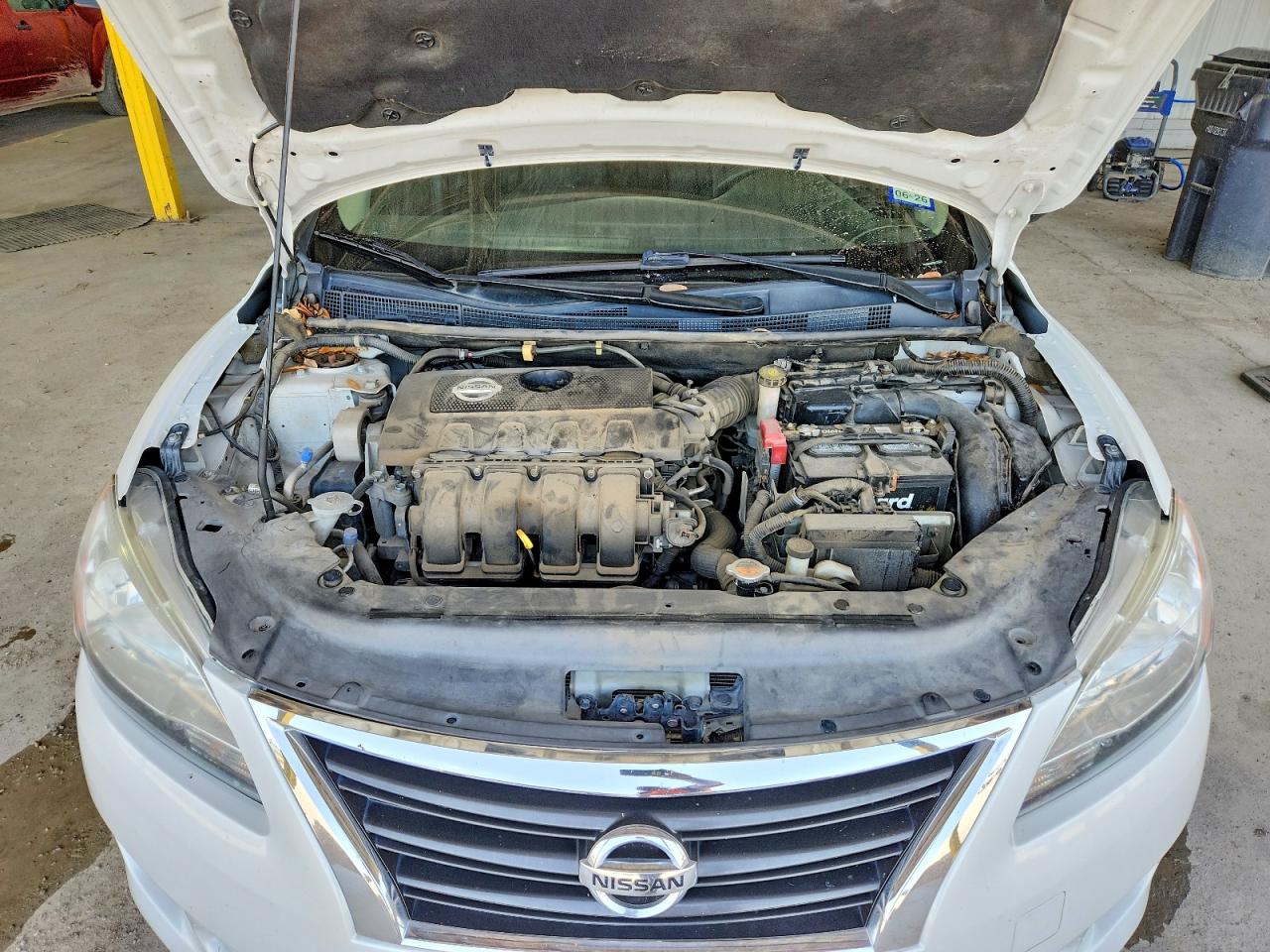2013 Nissan Sentra S White vin: 3N1AB7AP3DL795026