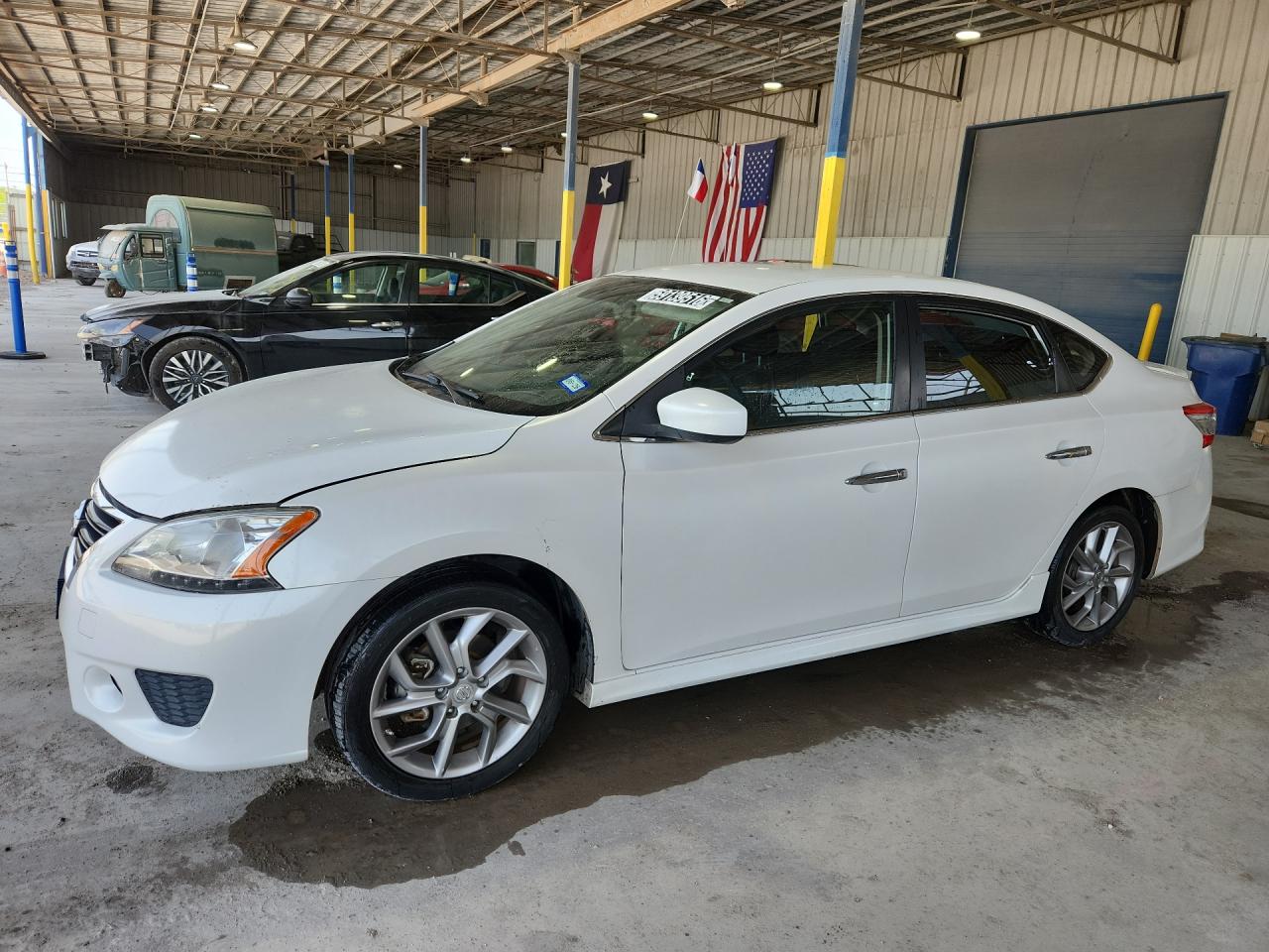 2013 Nissan Sentra S White vin: 3N1AB7AP3DL795026 Damage: Left Front Fender, Multiple Scratches Heavy, 3