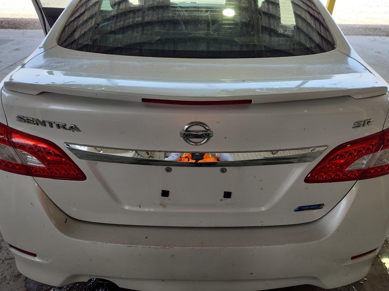 2013 Nissan Sentra S White vin: 3N1AB7AP3DL795026 Damage: Deck Lid, Multiple Scratches Heavy, 4