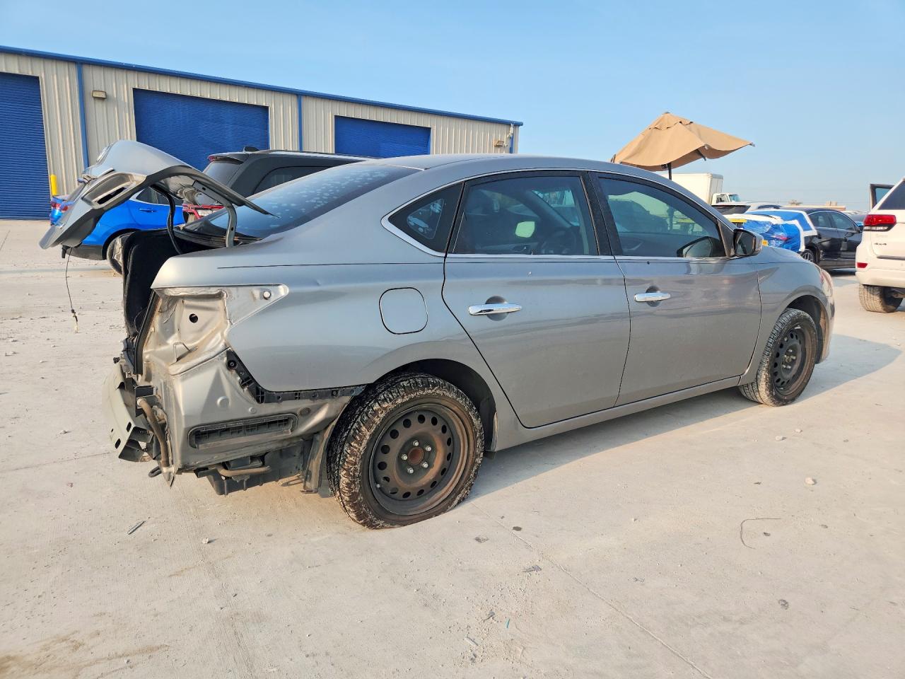 2014 Nissan Sentra S Silver vin: 3N1AB7AP3EL621412