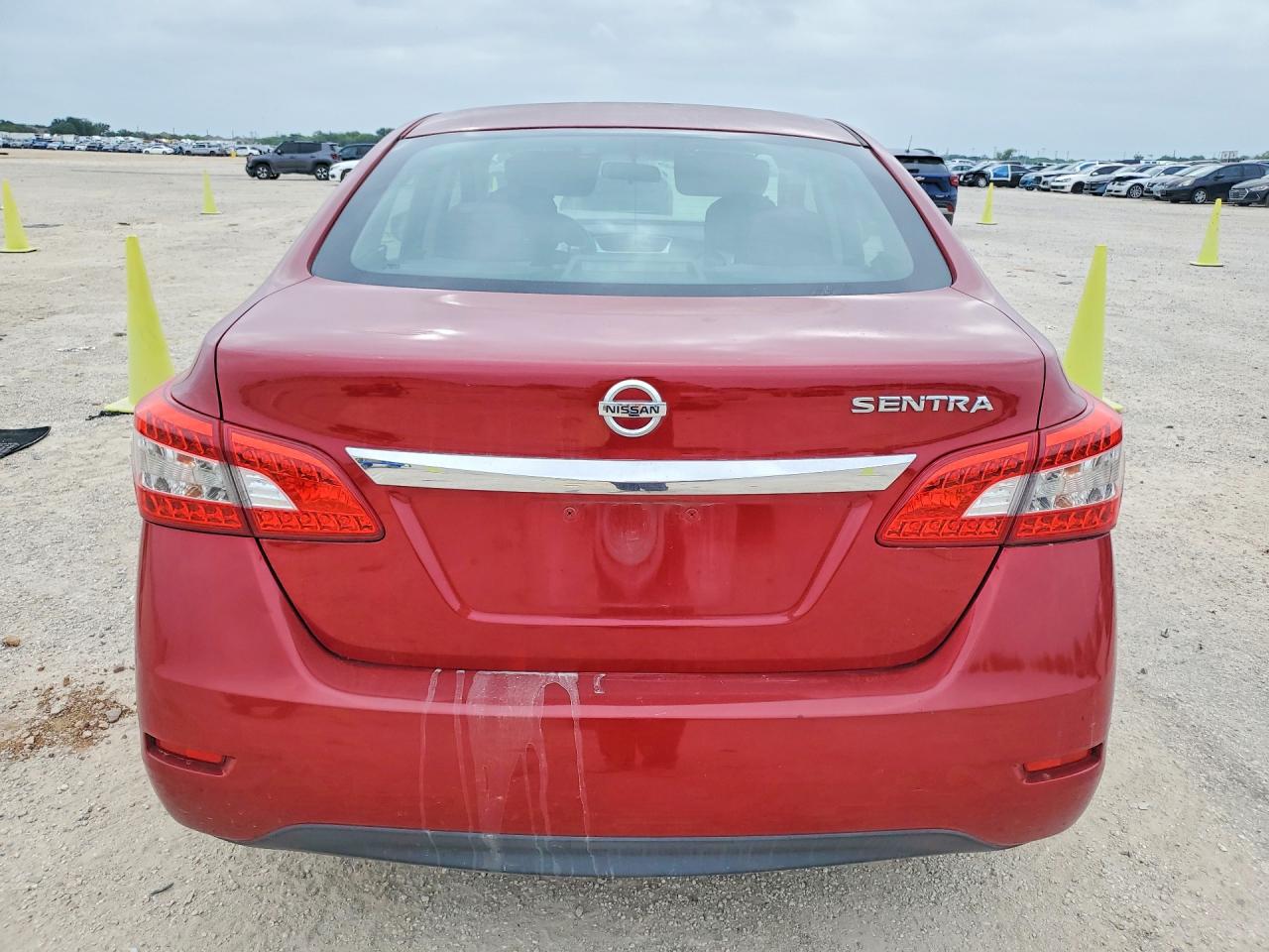 2014 Nissan Sentra Sv Red vin: 3N1AB7AP3EL623922