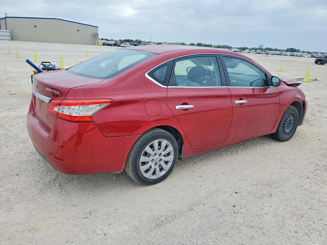 2014 Nissan Sentra Sv Red vin: 3N1AB7AP3EL623922