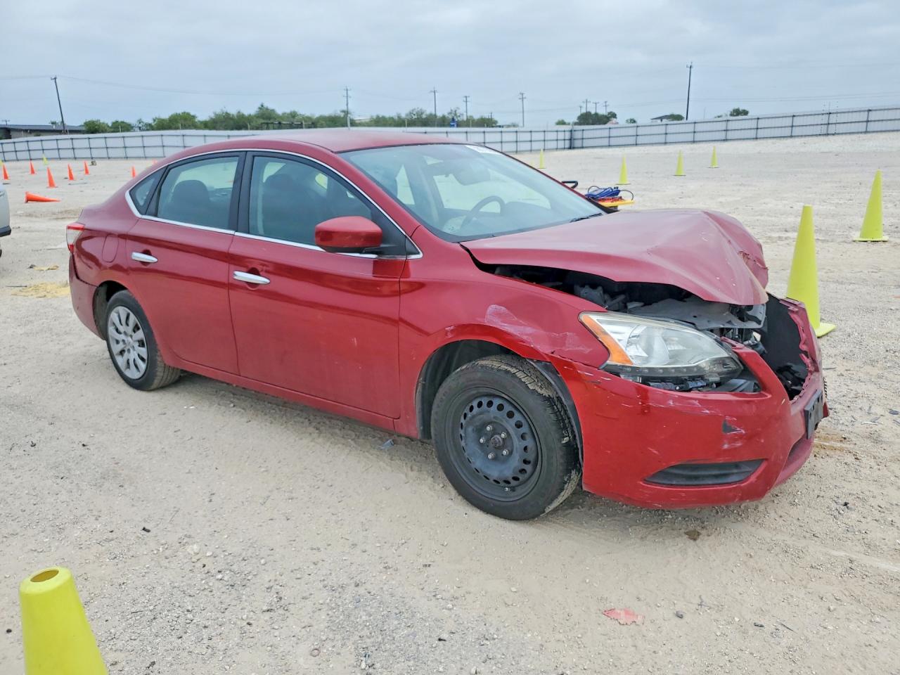 2014 Nissan Sentra Sv Red vin: 3N1AB7AP3EL623922