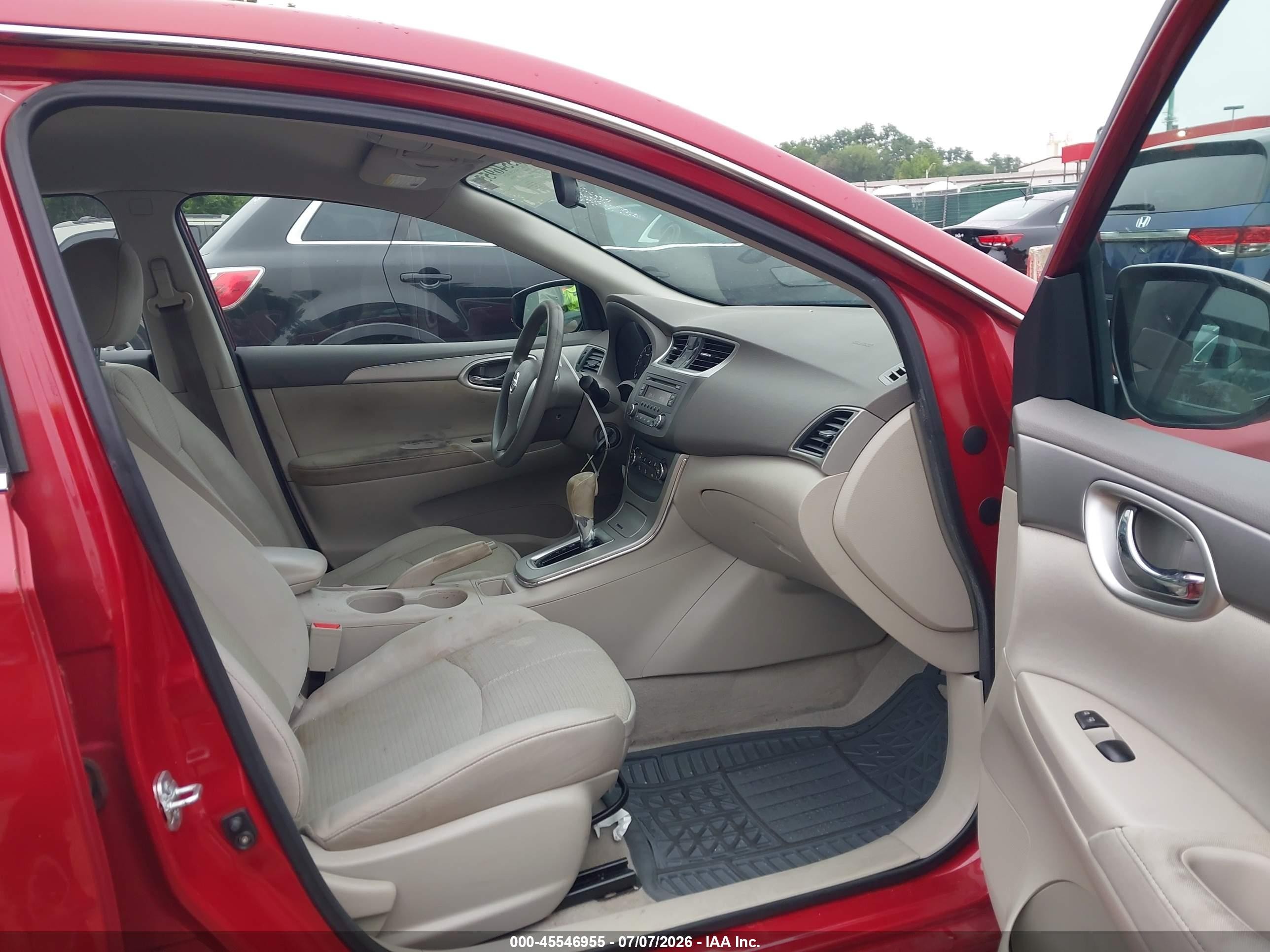 2014 Nissan Sentra S Red vin: 3N1AB7AP3EL628229