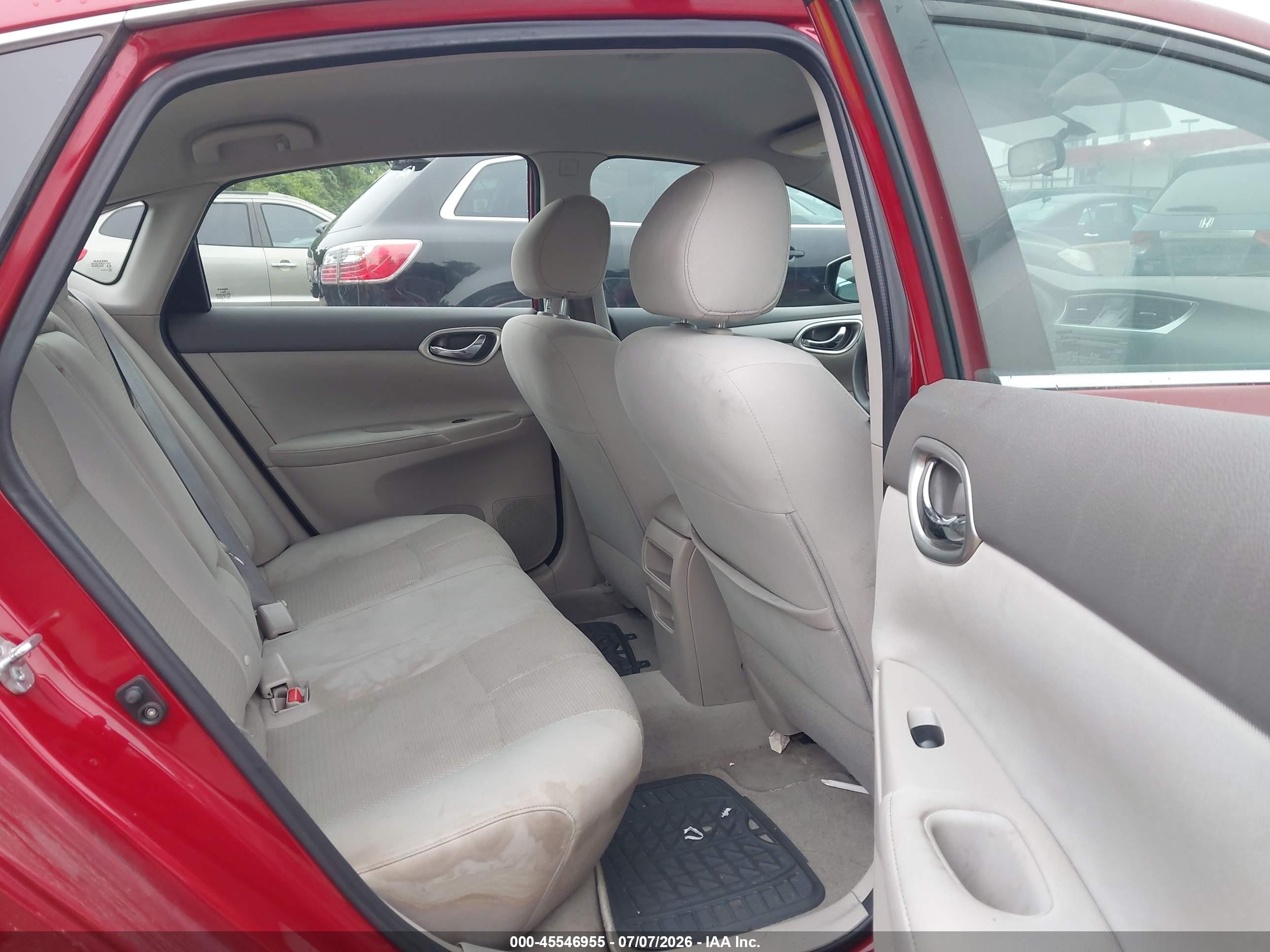 2014 Nissan Sentra S Red vin: 3N1AB7AP3EL628229