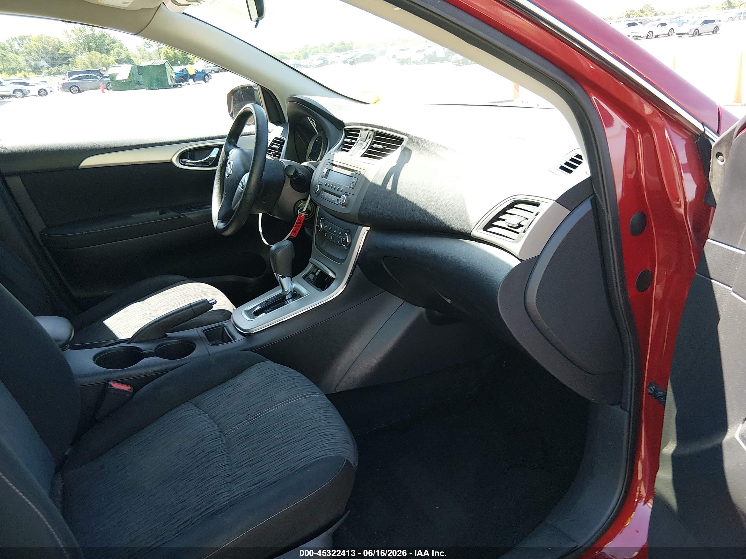 2014 Nissan Sentra Sv Red vin: 3N1AB7AP3EL629381