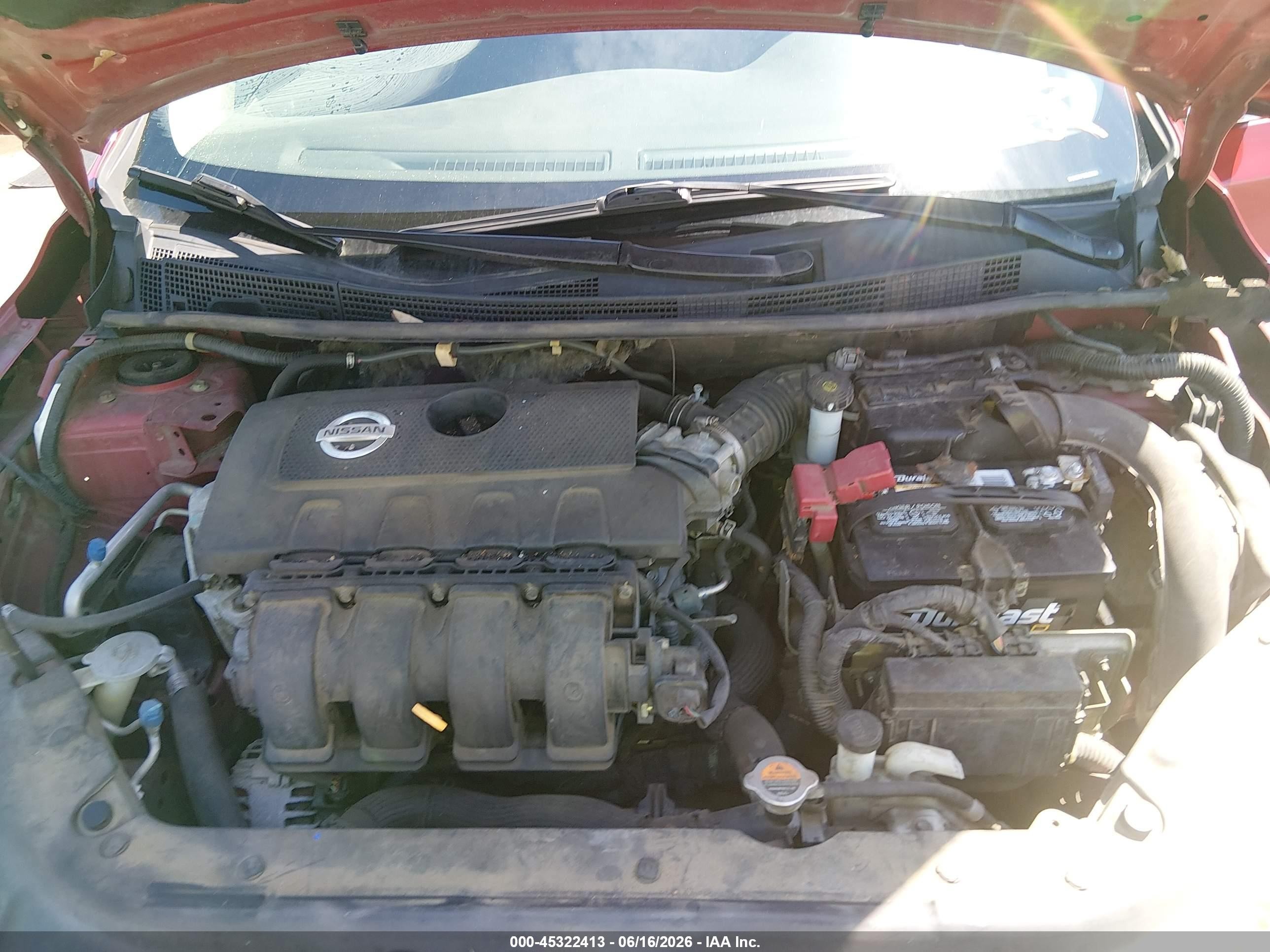 2014 Nissan Sentra Sv Red vin: 3N1AB7AP3EL629381