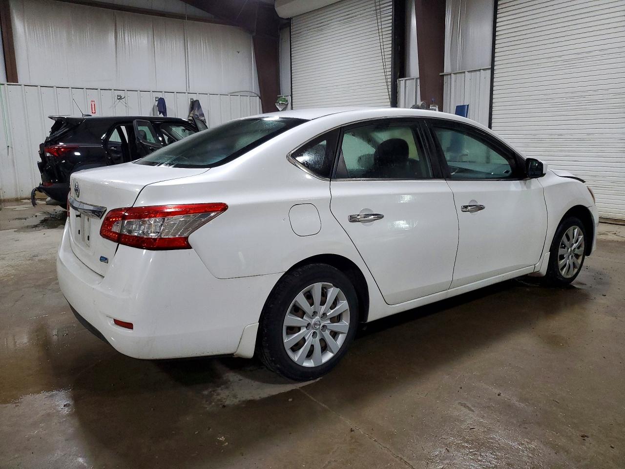 2014 Nissan Sentra S White vin: 3N1AB7AP3EL633785