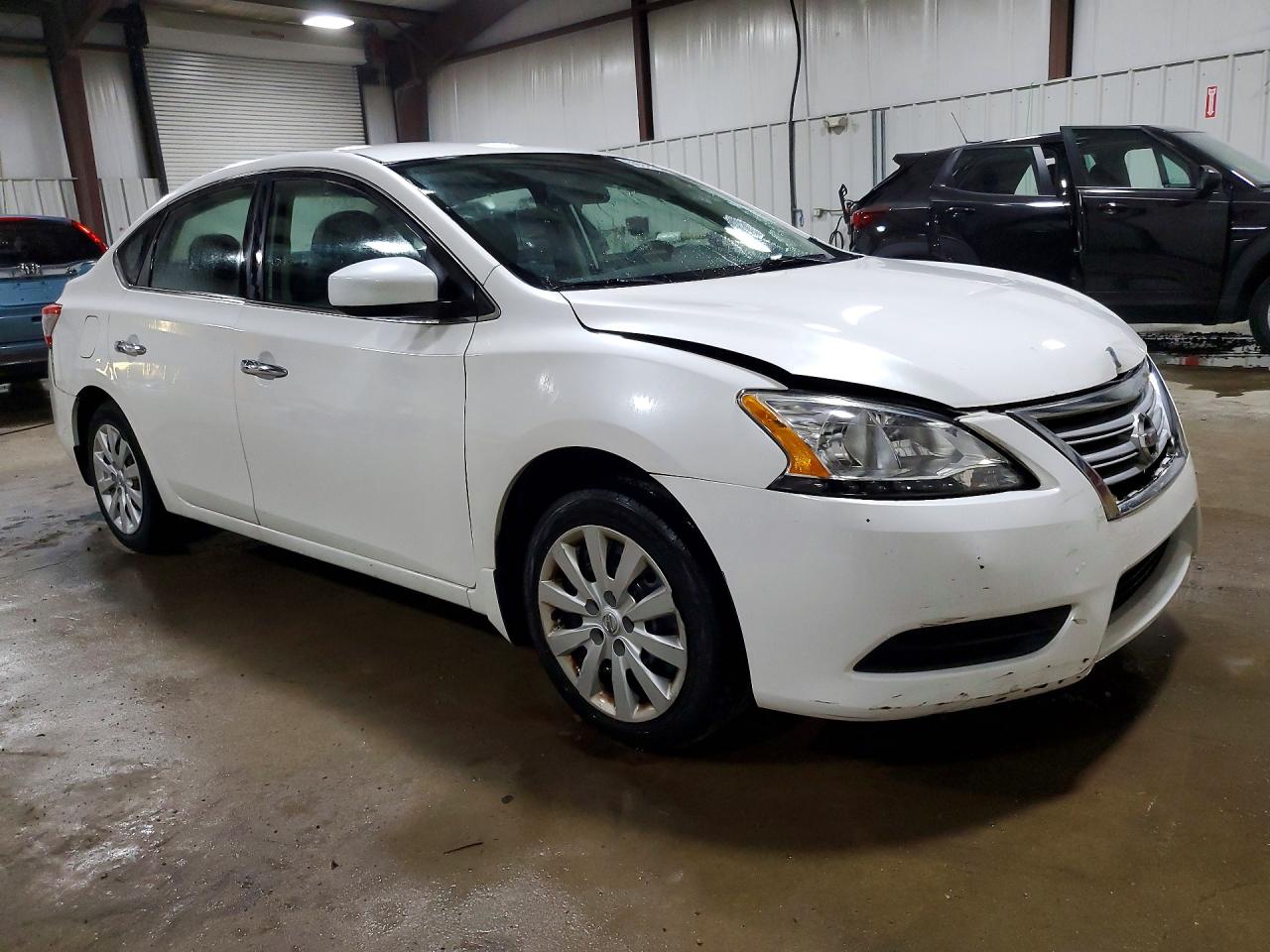 2014 Nissan Sentra S White vin: 3N1AB7AP3EL633785