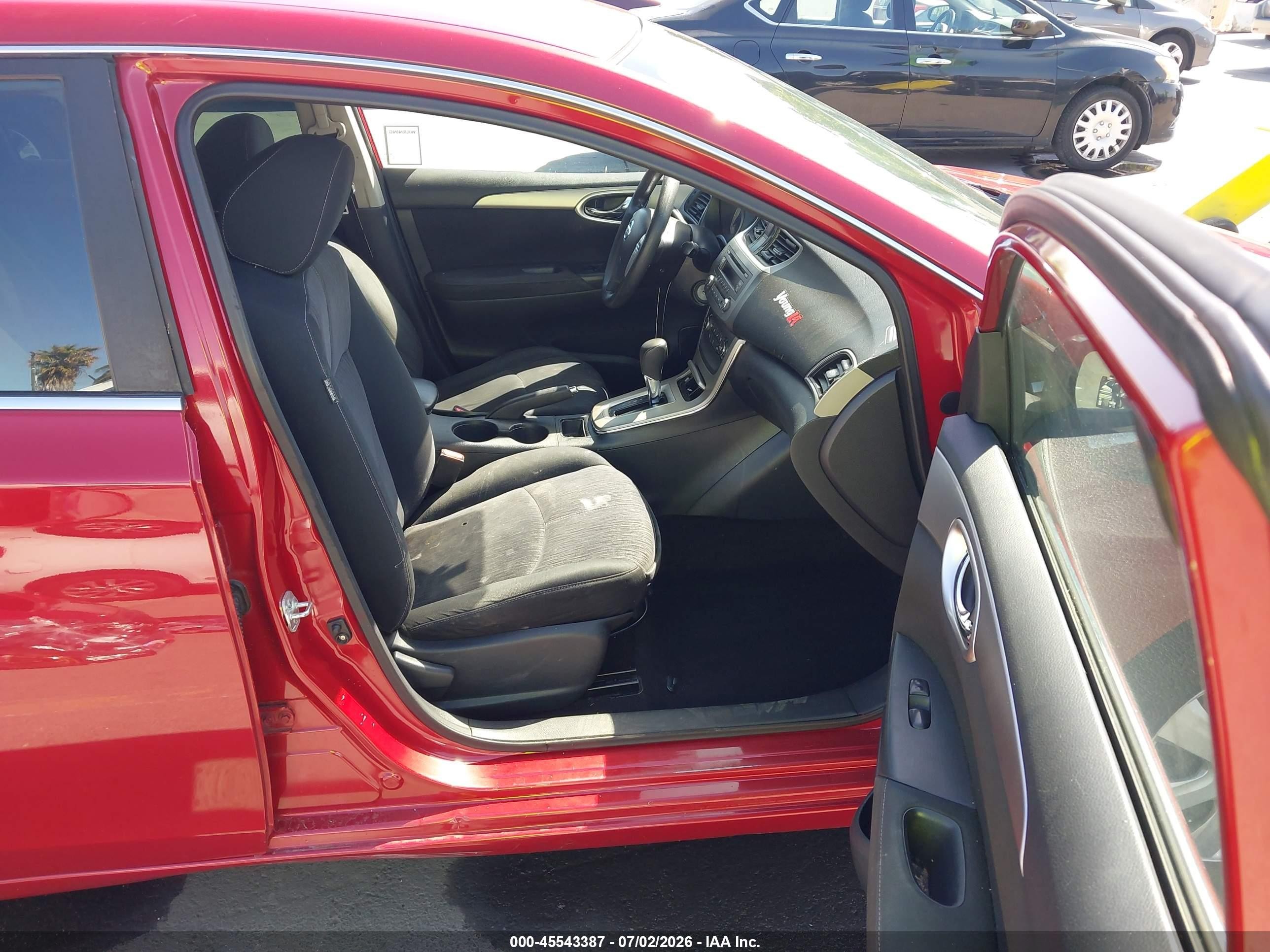 2014 Nissan Sentra Fe+ S/fe+ Sv/s/sl/sr/sv Red vin: 3N1AB7AP3EL642597