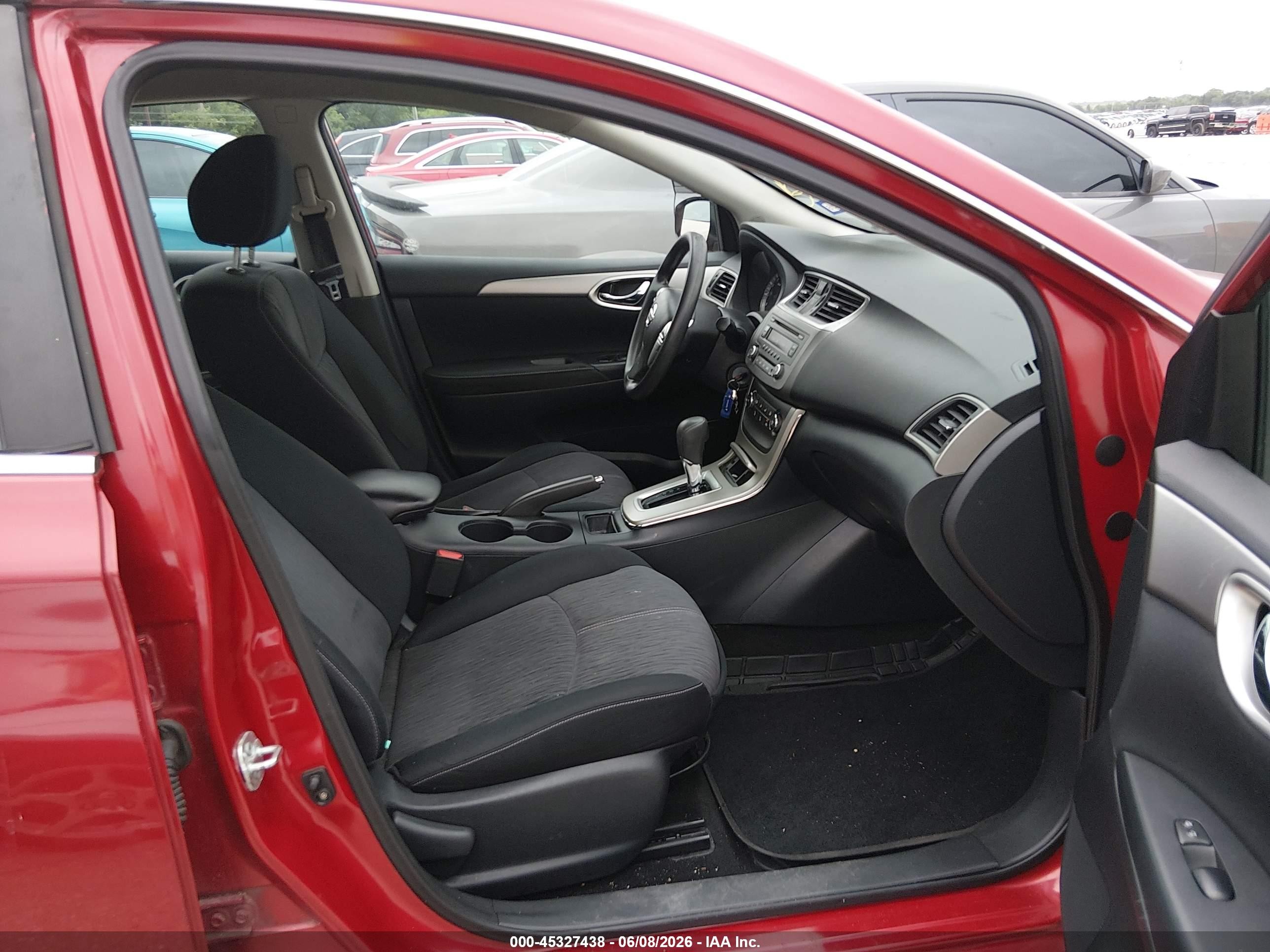 2014 Nissan Sentra Fe+ S/fe+ Sv/s/sl/sr/sv Red vin: 3N1AB7AP3EL643071