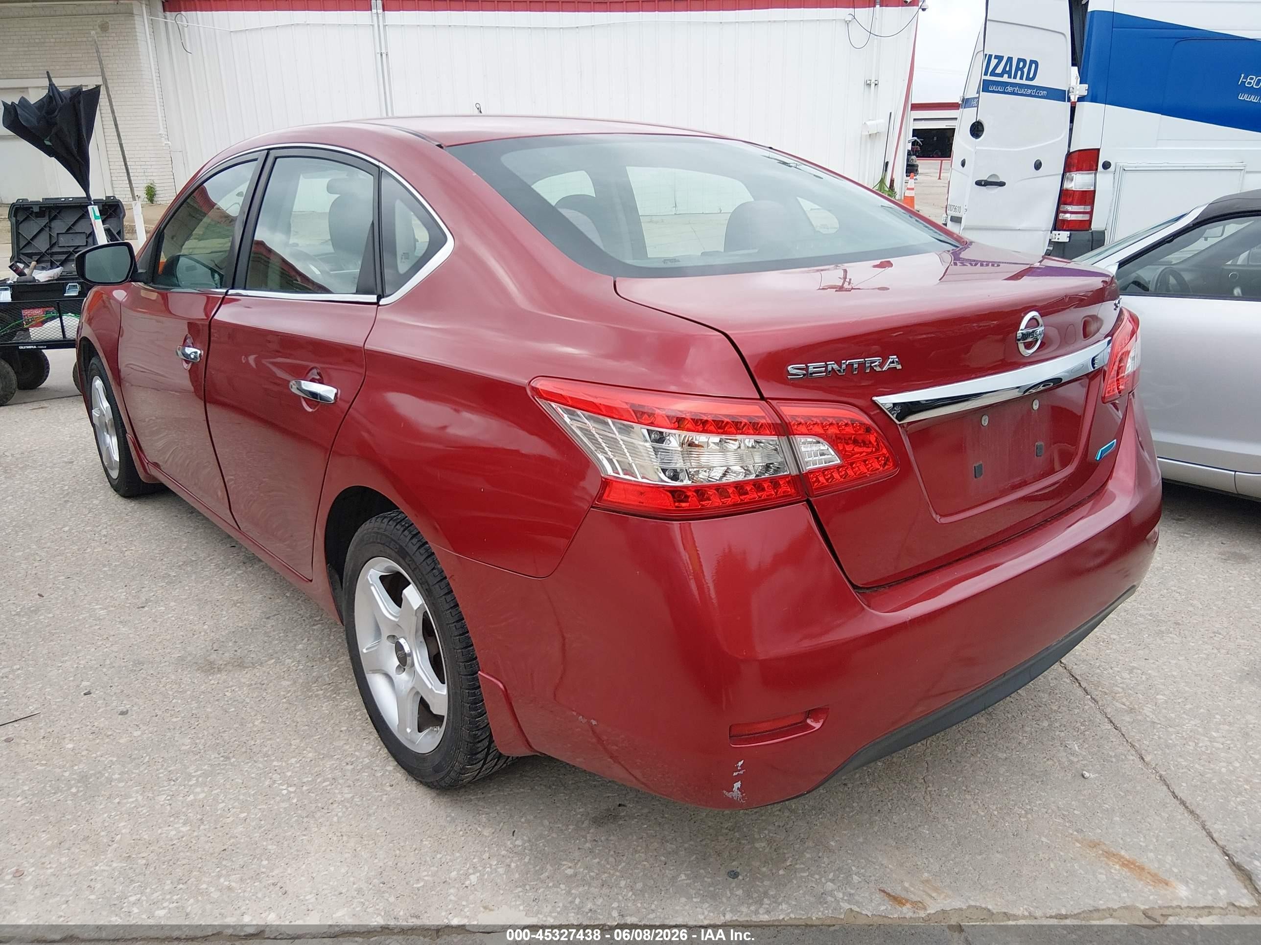 2014 Nissan Sentra Fe+ S/fe+ Sv/s/sl/sr/sv Red vin: 3N1AB7AP3EL643071