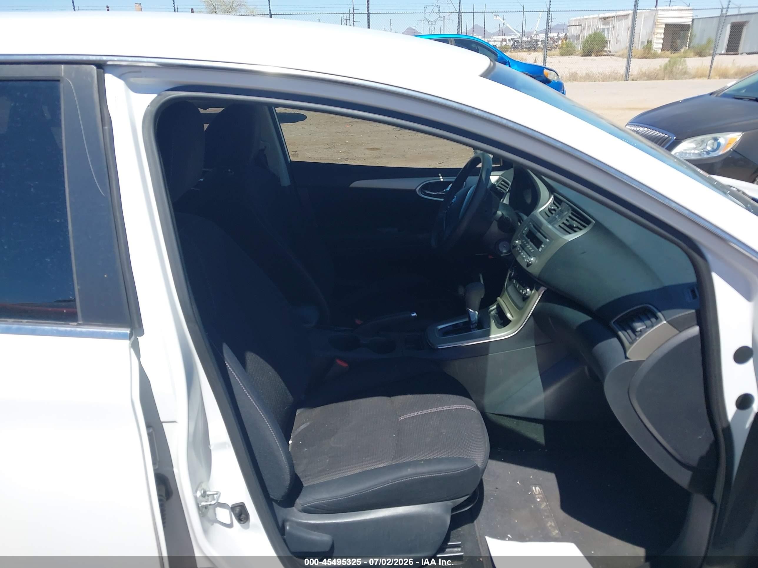 2014 Nissan Sentra Fe+ S White vin: 3N1AB7AP3EL646228