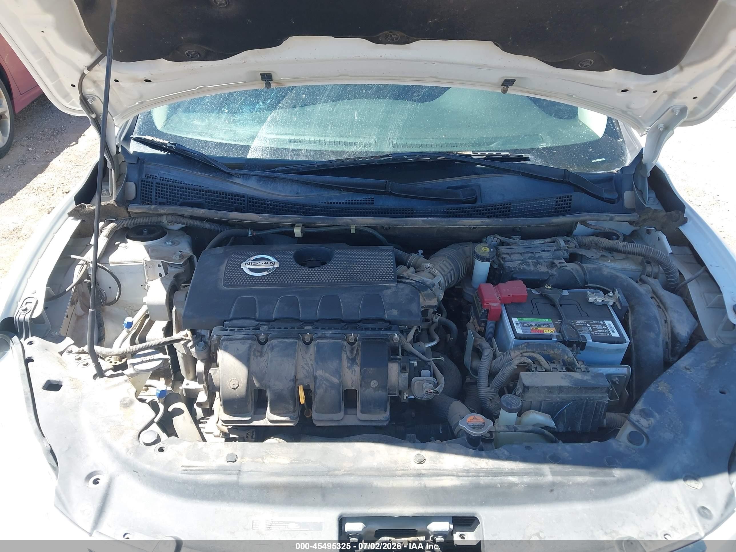2014 Nissan Sentra Fe+ S White vin: 3N1AB7AP3EL646228