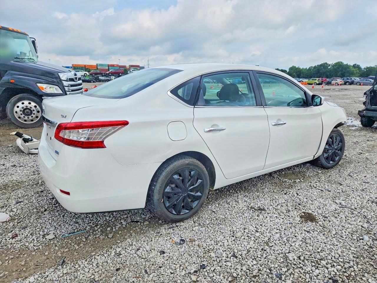 2014 Nissan Sentra Sv White vin: 3N1AB7AP3EL646245