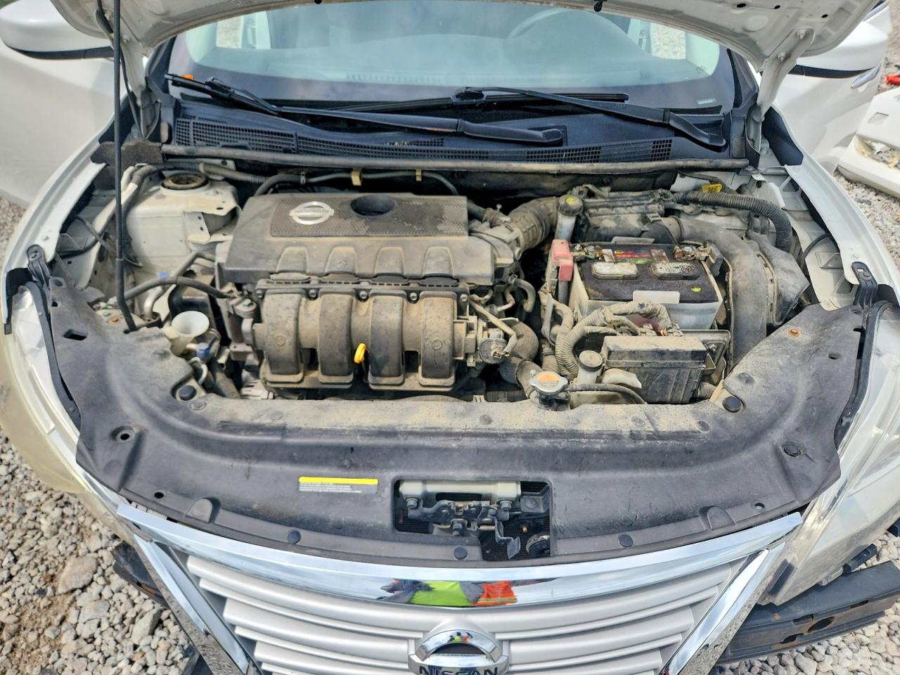 2014 Nissan Sentra Sv White vin: 3N1AB7AP3EL646245