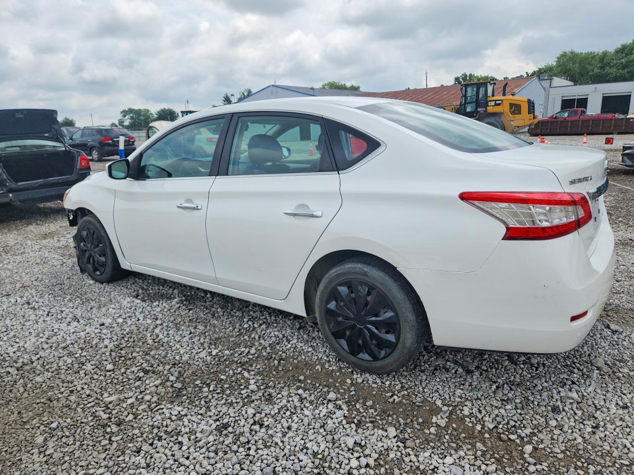 2014 Nissan Sentra Sv White vin: 3N1AB7AP3EL646245