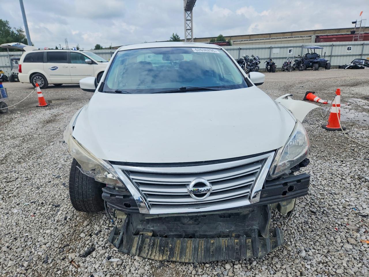 2014 Nissan Sentra Sv White vin: 3N1AB7AP3EL646245