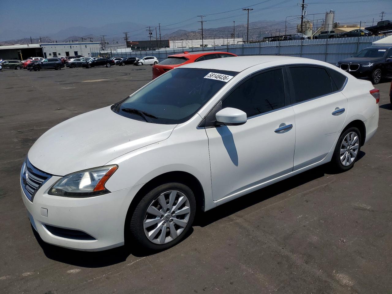 2014 Nissan Sentra Sv White vin: 3N1AB7AP3EL648187