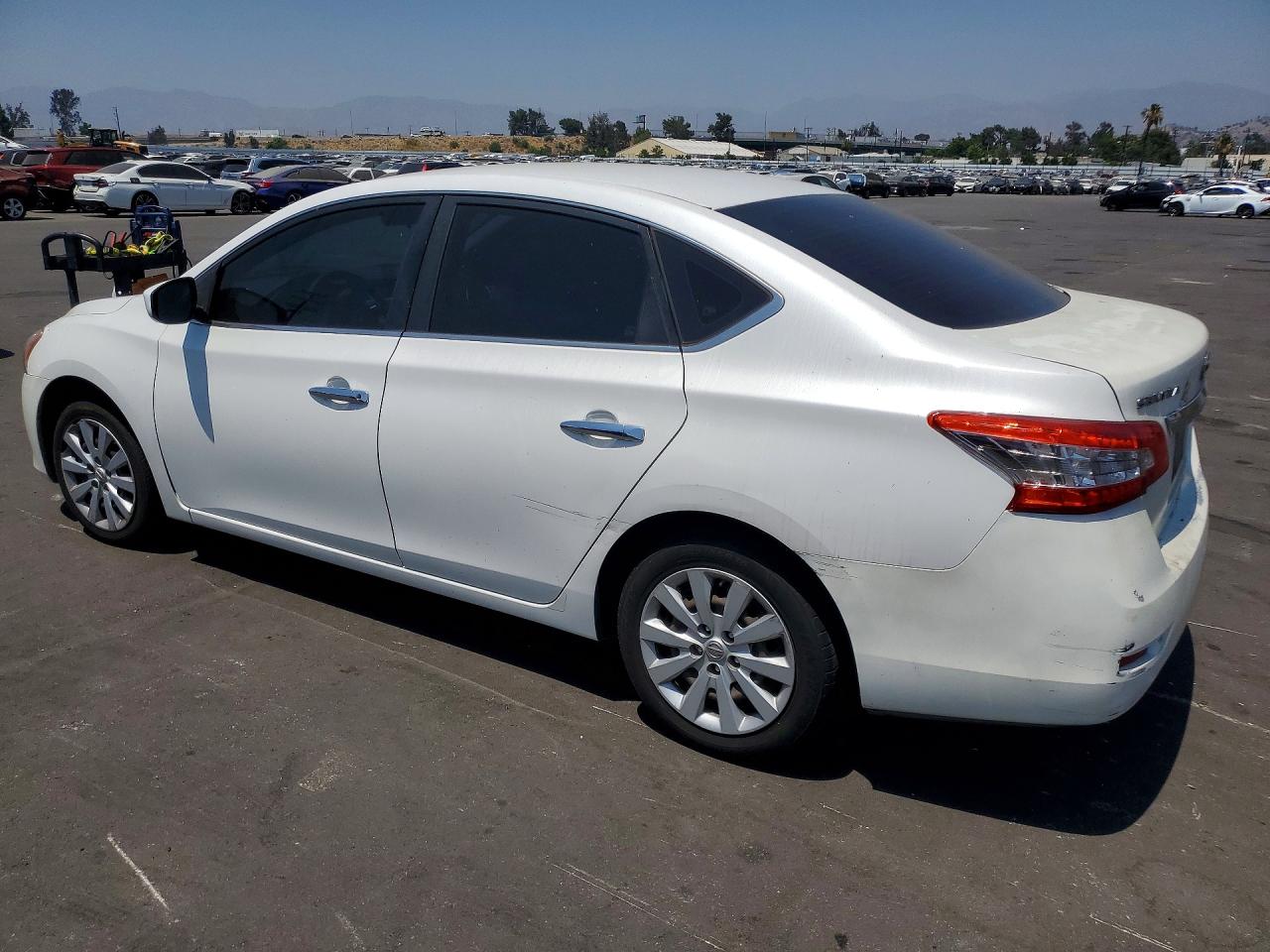 2014 Nissan Sentra Sv White vin: 3N1AB7AP3EL648187