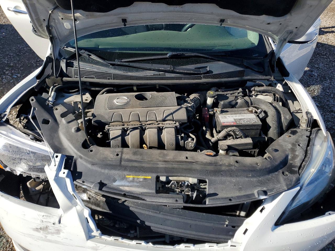 2014 Nissan Sentra Sv White vin: 3N1AB7AP3EL664227