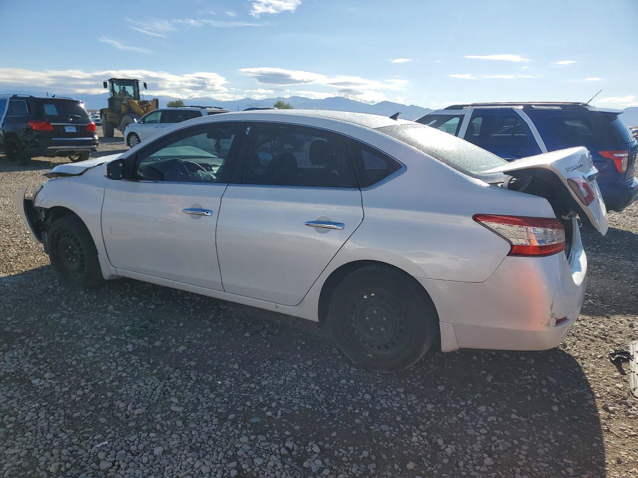 2014 Nissan Sentra Sv White vin: 3N1AB7AP3EL664227