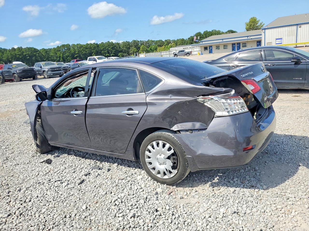 2014 Nissan Sentra Sv Gray vin: 3N1AB7AP3EL673042