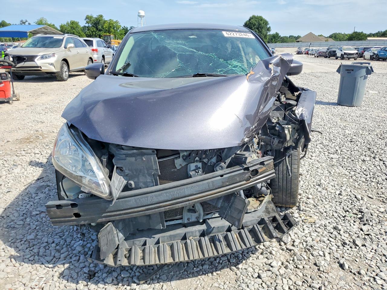 2014 Nissan Sentra Sv Gray vin: 3N1AB7AP3EL673042