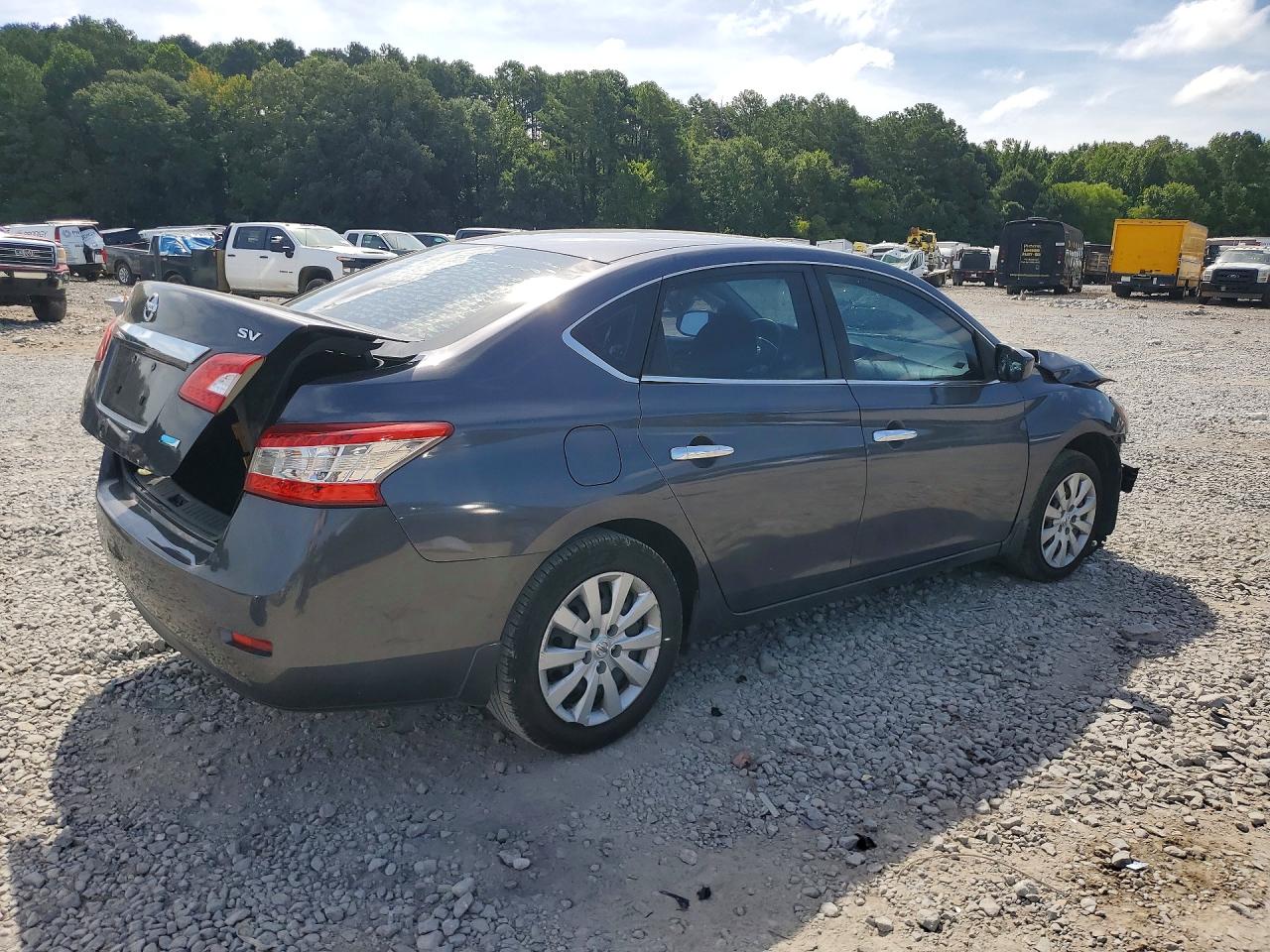 2014 Nissan Sentra Sv Gray vin: 3N1AB7AP3EL673042