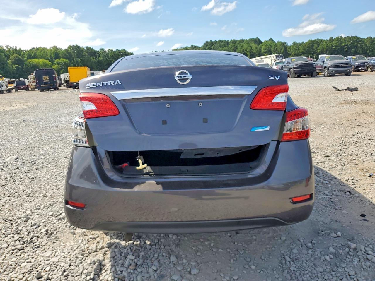 2014 Nissan Sentra Sv Gray vin: 3N1AB7AP3EL673042