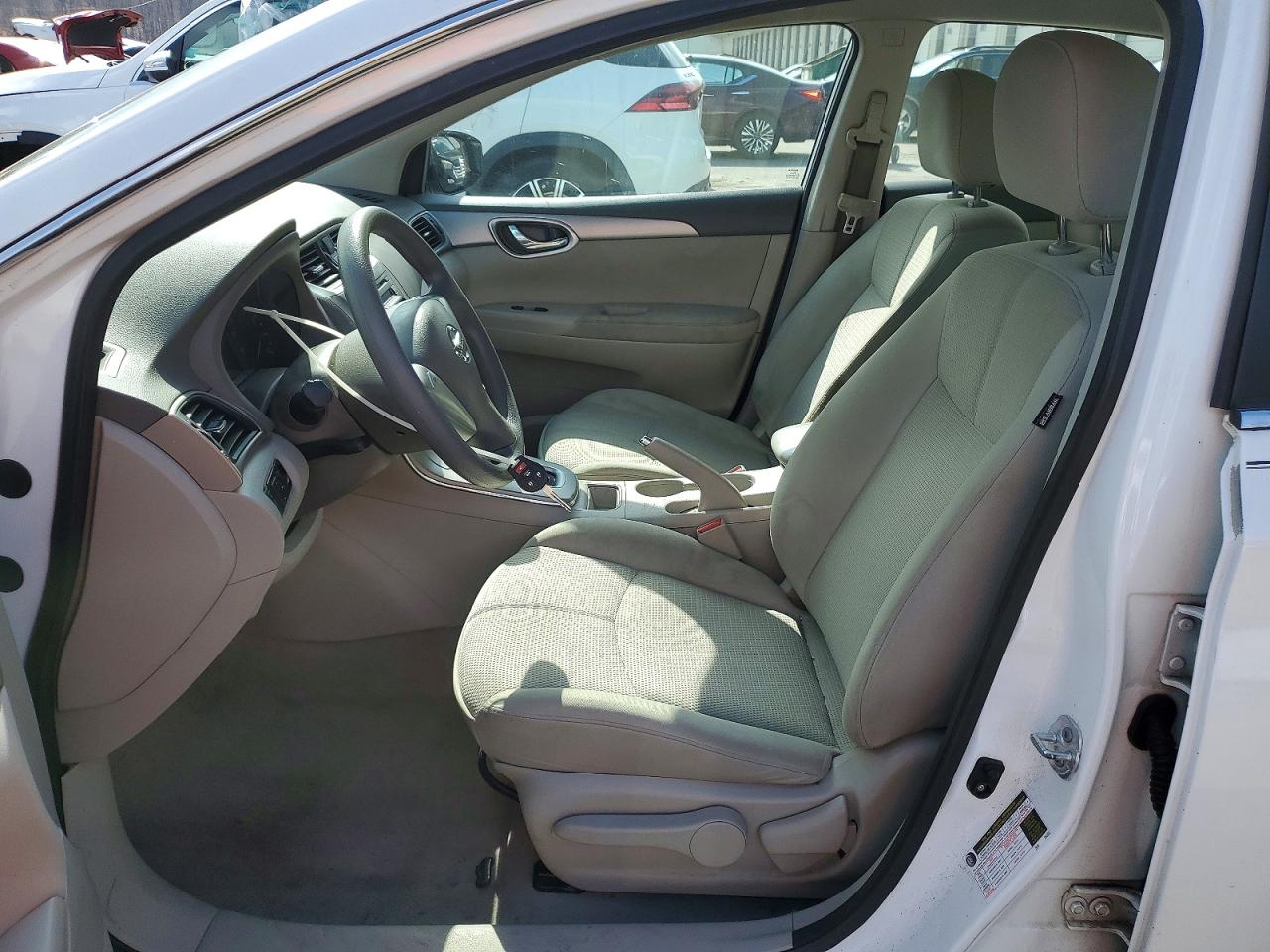 2014 Nissan Sentra S White vin: 3N1AB7AP3EL679729
