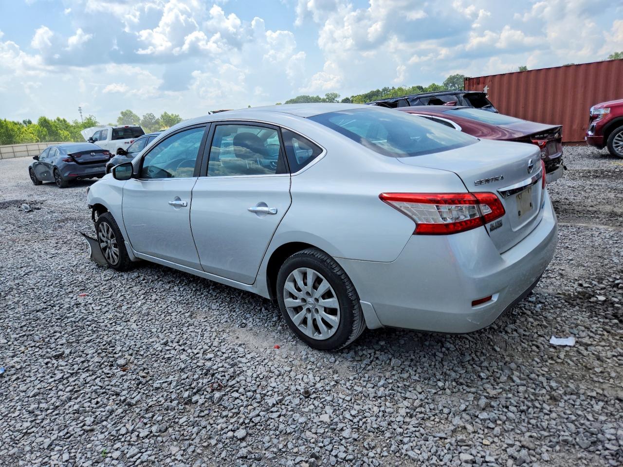 2014 Nissan Sentra S Silver vin: 3N1AB7AP3EL680587