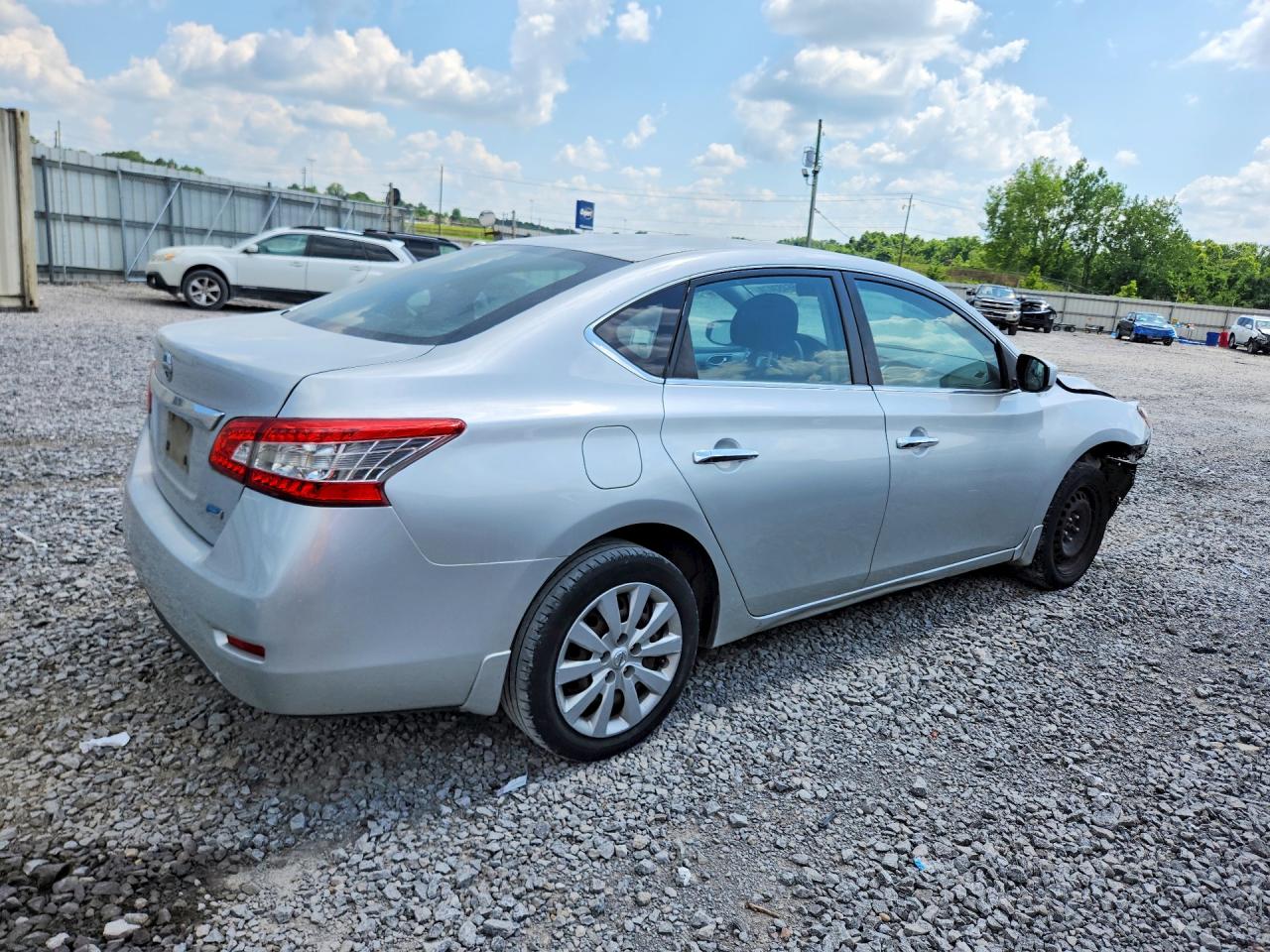 2014 Nissan Sentra S Silver vin: 3N1AB7AP3EL680587