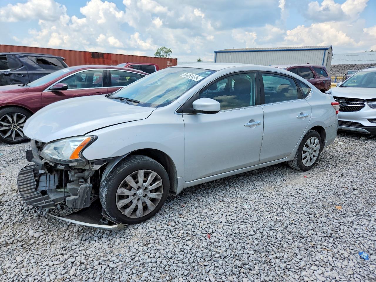 2014 Nissan Sentra S Silver vin: 3N1AB7AP3EL680587