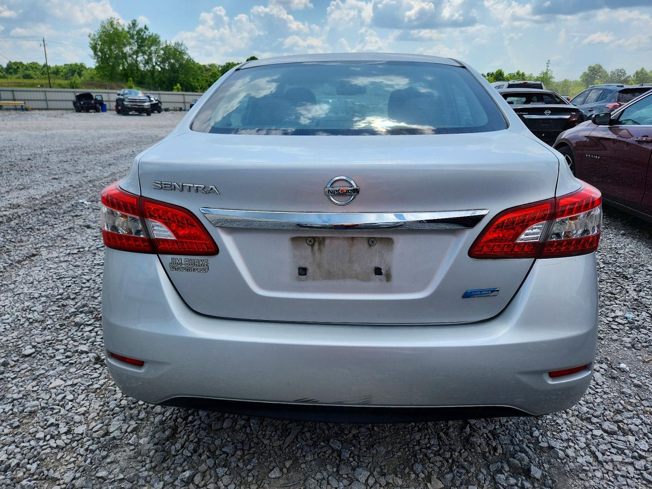 2014 Nissan Sentra S Silver vin: 3N1AB7AP3EL680587