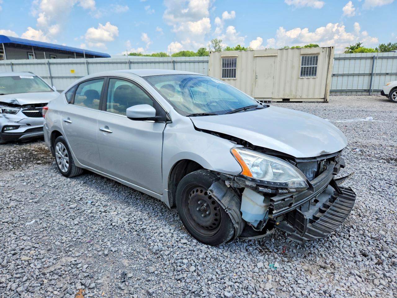 2014 Nissan Sentra S Silver vin: 3N1AB7AP3EL680587