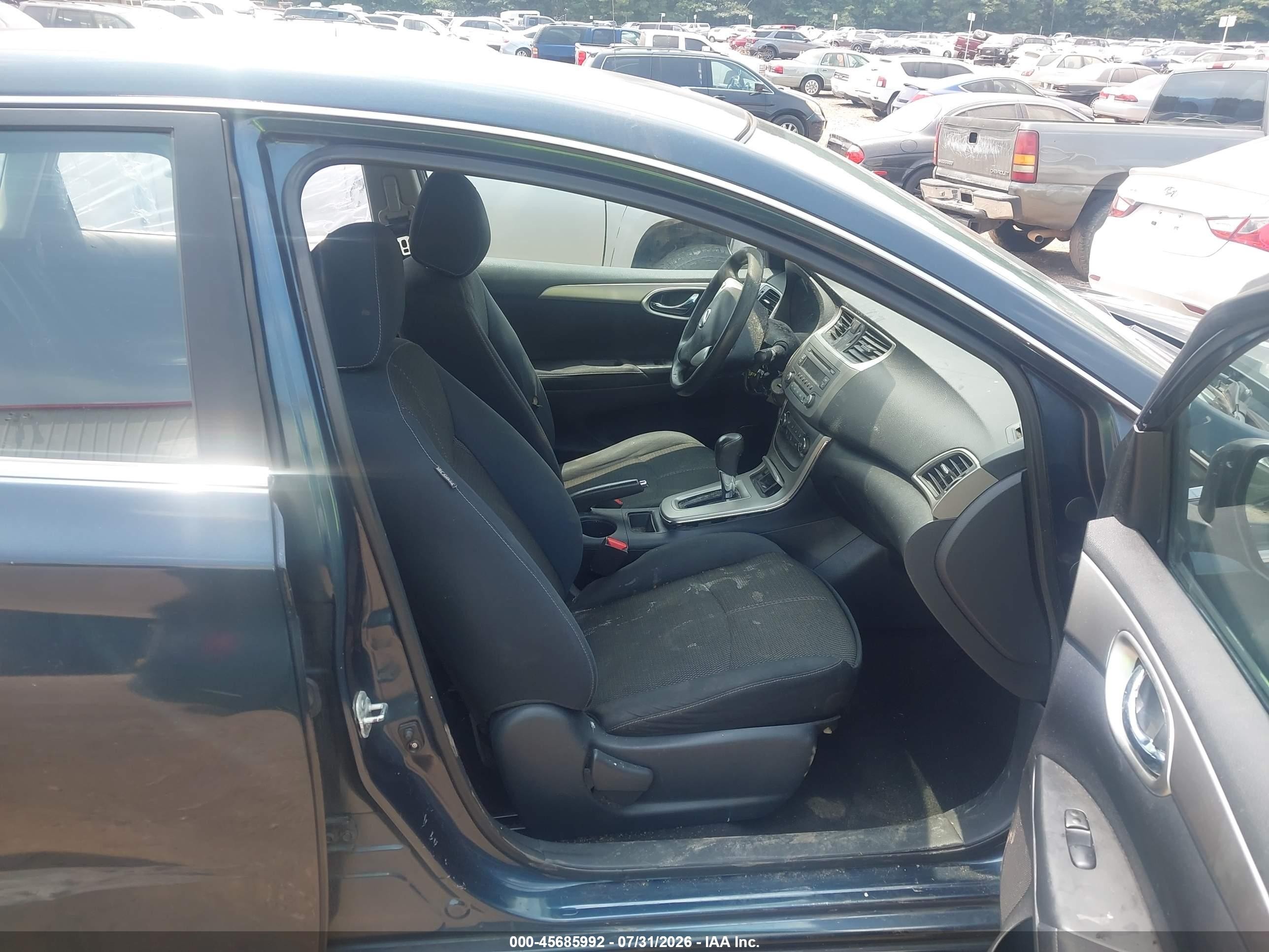2014 Nissan Sentra S Черный vin: 3N1AB7AP3EL680802