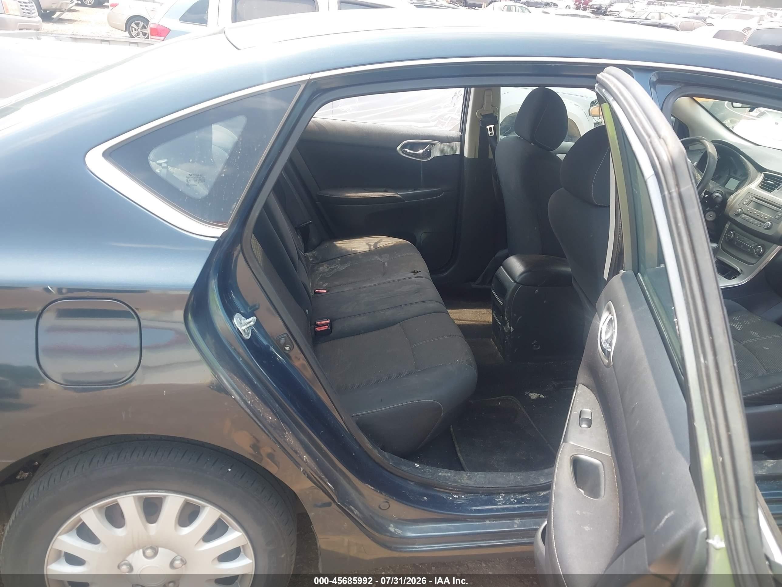 2014 Nissan Sentra S Черный vin: 3N1AB7AP3EL680802