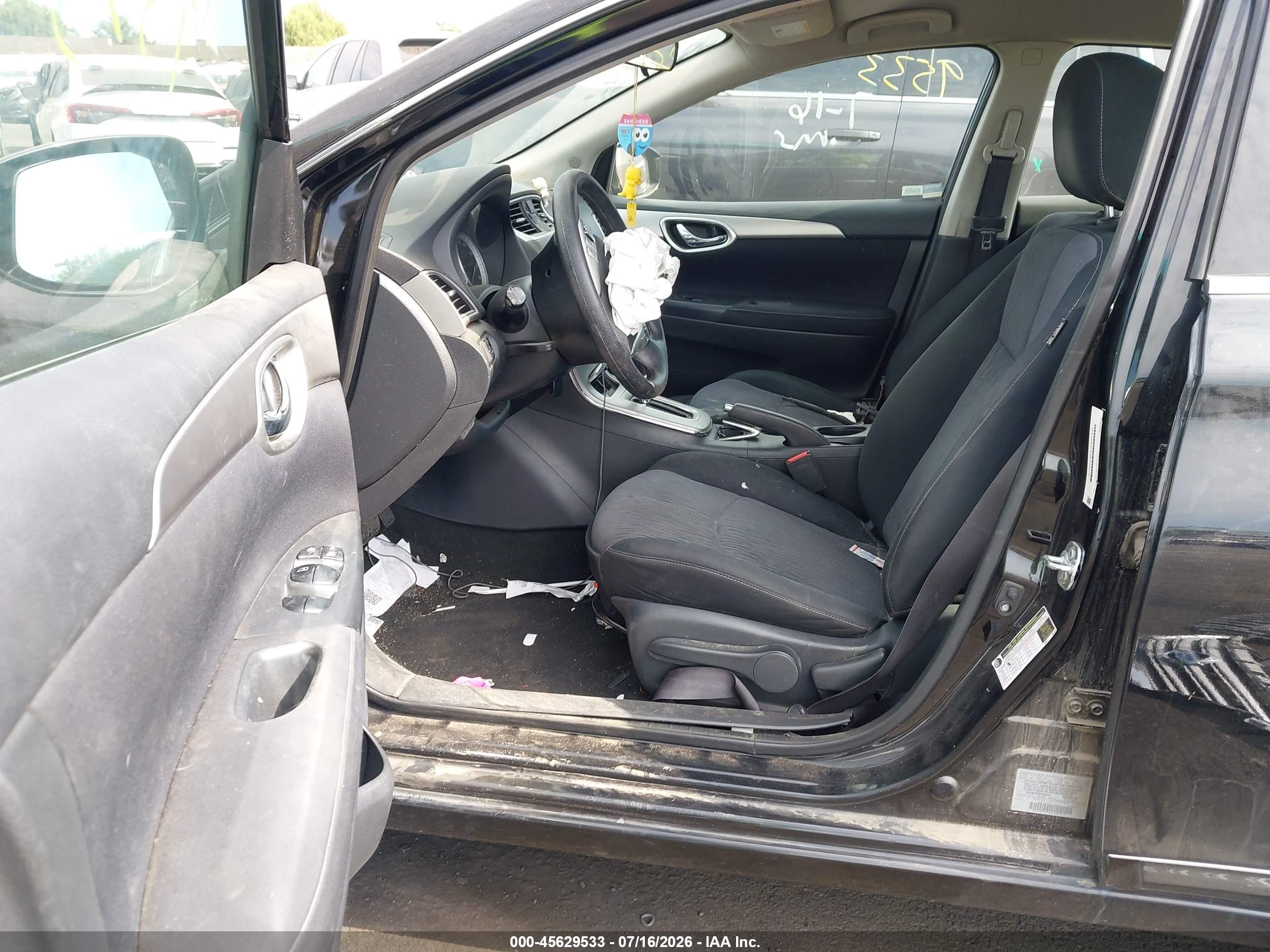 2014 Nissan Sentra Sv Black vin: 3N1AB7AP3EL683151