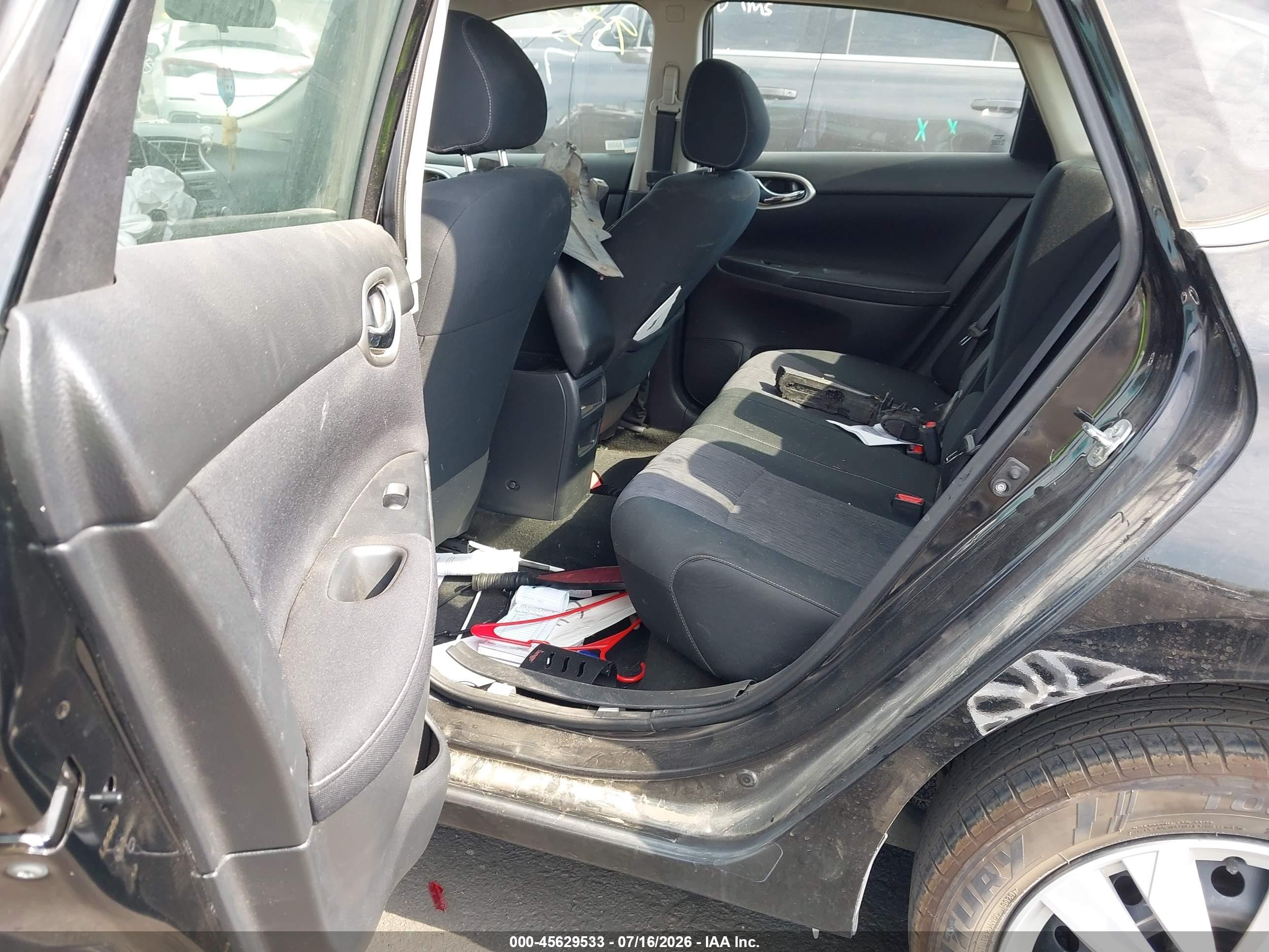2014 Nissan Sentra Sv Black vin: 3N1AB7AP3EL683151