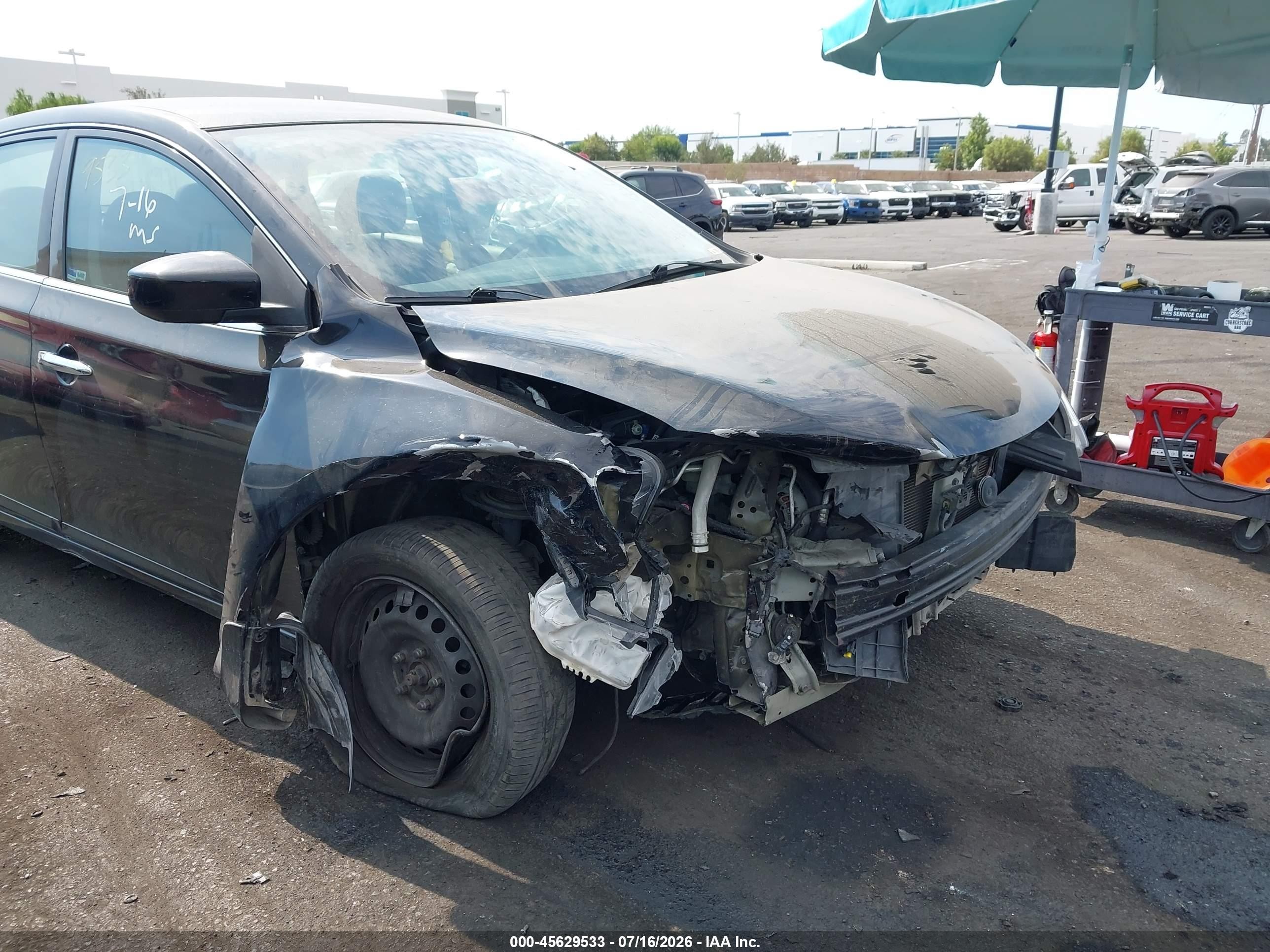 2014 Nissan Sentra Sv Black vin: 3N1AB7AP3EL683151