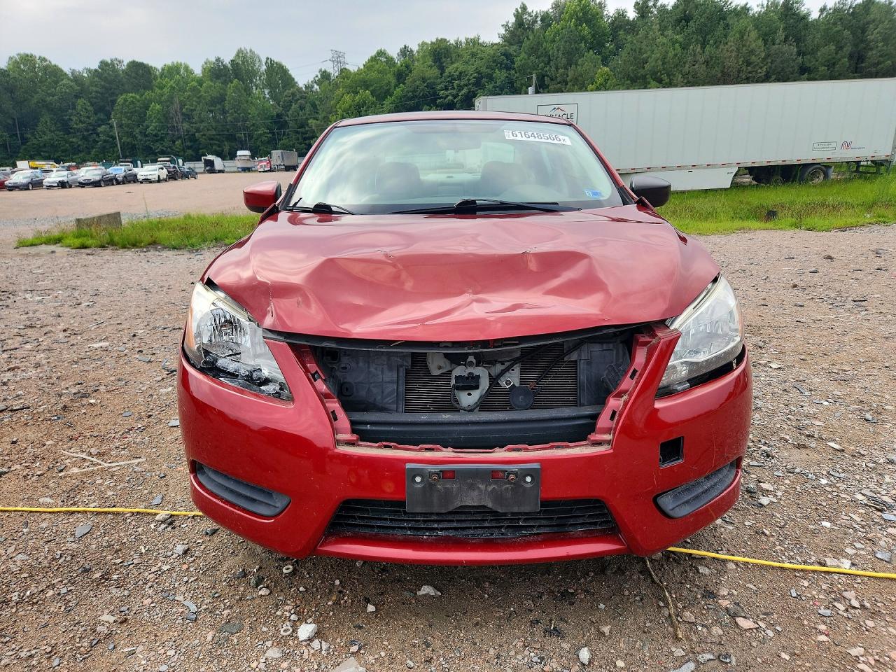 2014 Nissan Sentra Sv Red vin: 3N1AB7AP3EL684431