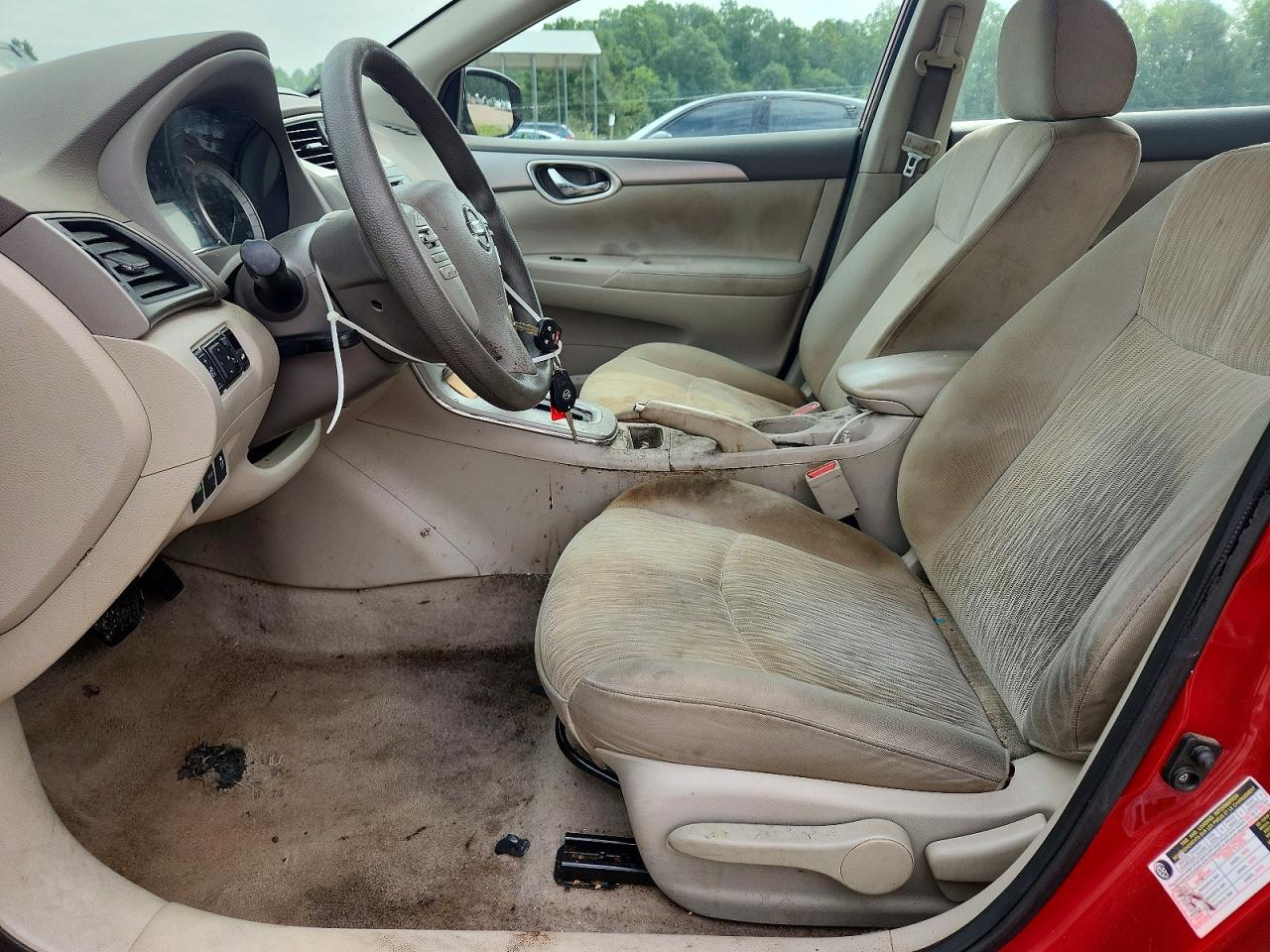 2014 Nissan Sentra Sv Red vin: 3N1AB7AP3EL684431